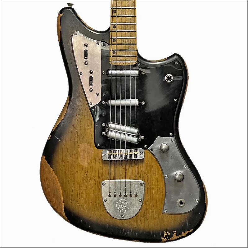 Woodcraft Electric Guitars "Bobcat" Hardtail Custom Electric Guitar w/ Heavy Relic Tobacco Sunburst