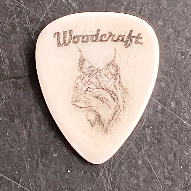 Woodcraft Electric Guitars Custom Camel Bone Pick for Guitar or Bass