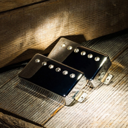 Lollar IMPERIAL® Humbucker Pickups Set 4-Conductor, Aged Nickel Cover