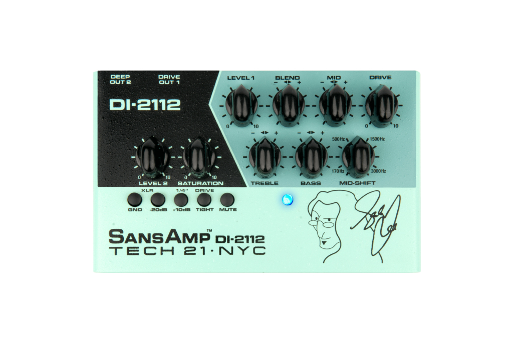 ベース TECH 21 SansAmp DI-2112 Tech 21 Geddy Lee DI-2112 Signature SansAmp – Amp Shop Bass Exchange