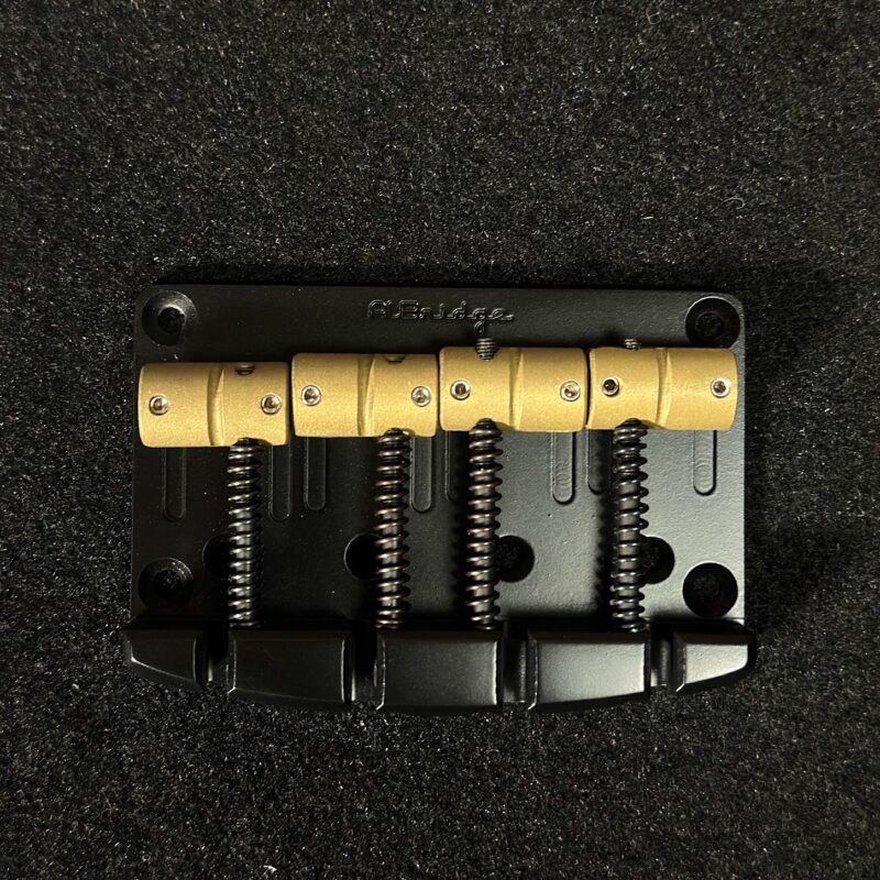 AlBridge Parts S420QB Direct Replacement Bridge for 4-String SIRE Marcus Miller Basses Quick Release 20mm String Spacing Black