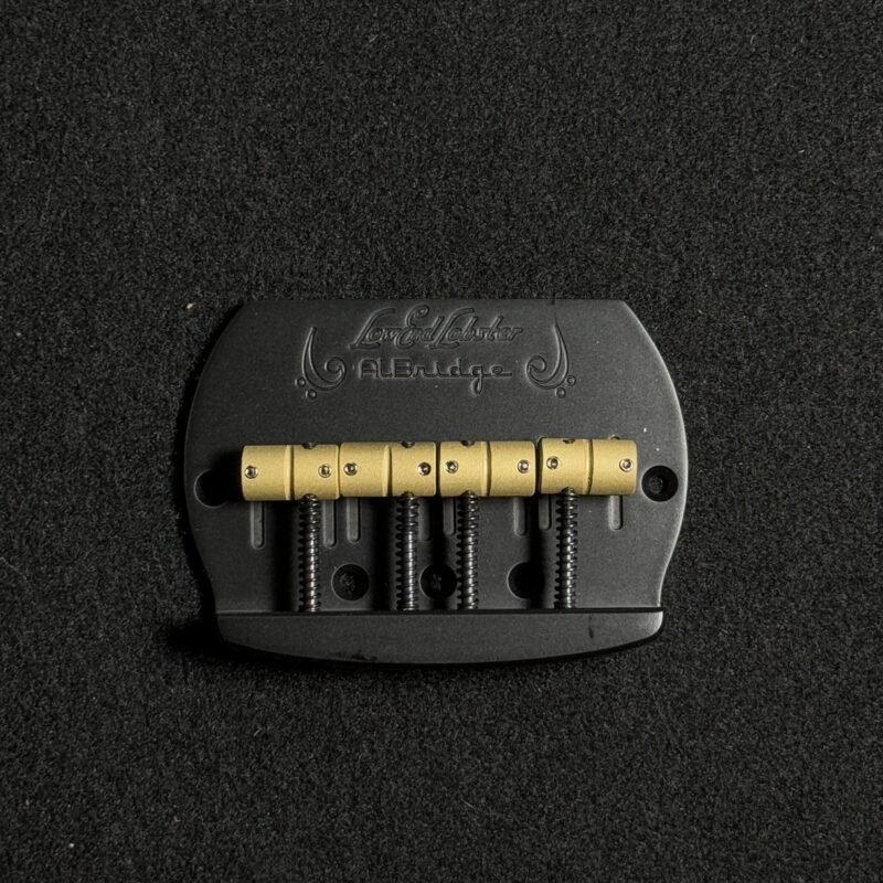 Sterling RAY4 by AlBridge Parts BSMM420 “MM Style” Bass 4-String Bridge For Sterling RAY4 SUB Black Limited Engraved