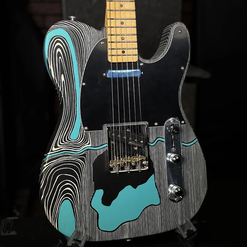 Woodcraft Electric Guitar Tele with custom graphics