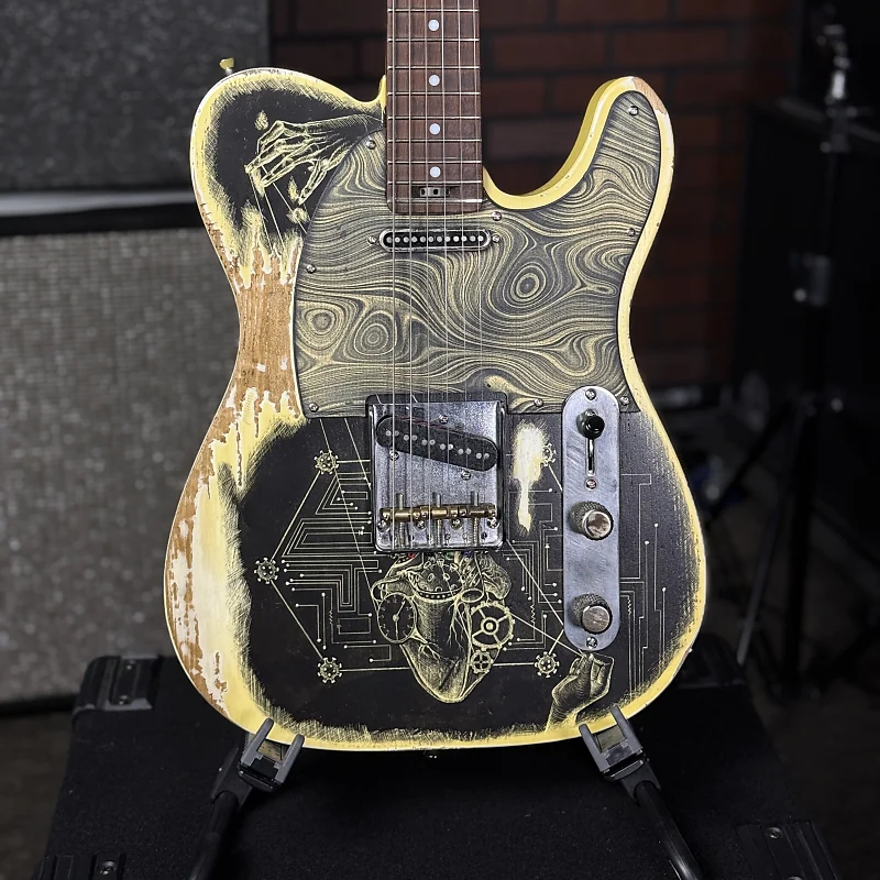 Woodcraft Electric Custom Electric Guitars Tele "Covid 19" Custom paint