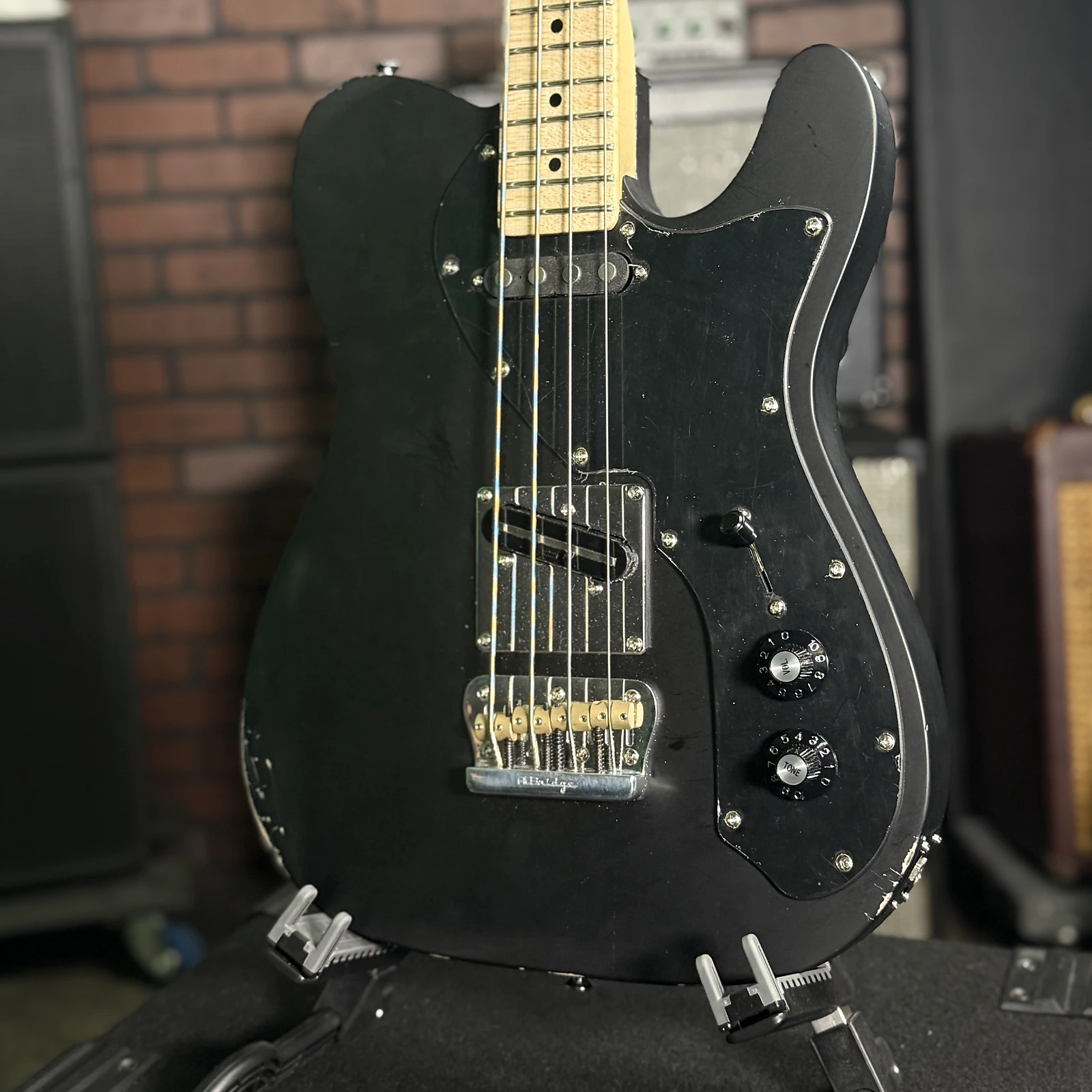 Woodcraft Ampmaster 4 String short scale 30.6″ Electric Tele Bass
