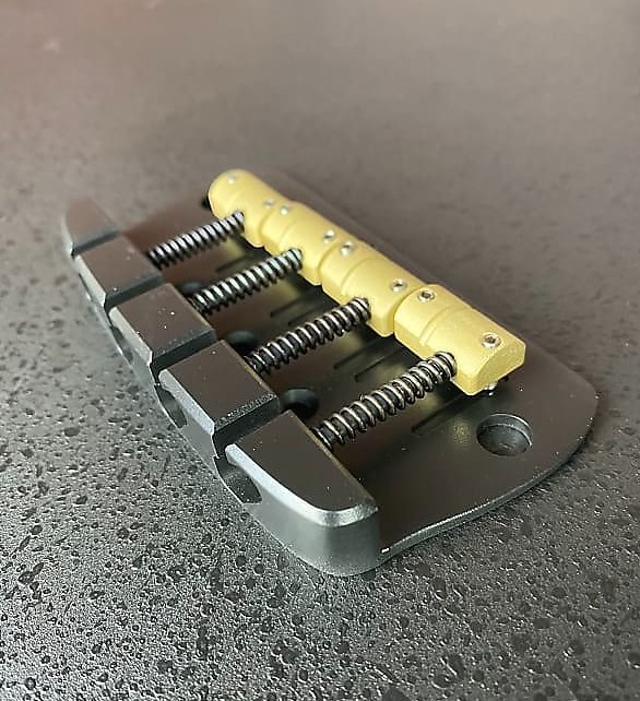 AlBridge Parts MMUS419B “Music Man USA Replacement 4-String Bridge Black